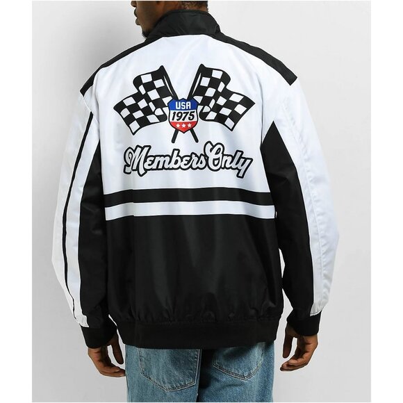 Members Only Sport Multicolor Racing Windbreaker Jacket Men's Small New with Tag - Picture 3 of 8